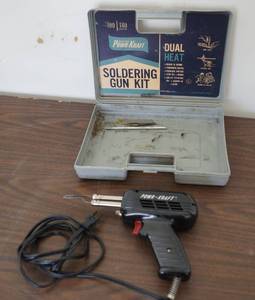 lot 5234 image: Soldering Gun win Case - Powr-Kraft - DIAL HEAT - WOW M# 84 TWL 6091A