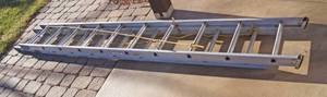 lot 5071 image: Keller Extension Ladder M#3220 - 20ft total length, Max Extension 17ft