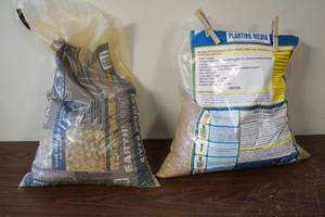 lot 5074 image: Bag or River Pebble Rocks and Planting Media - Get ready for Spring
