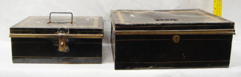 lot 92940 image: Lot of 2 Metal Boxes,  See Photos For Sizes