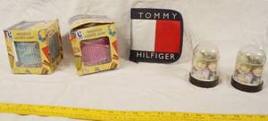 lot 93052 image: Lot of (2) Magnetic Locker Lights, (2) Snow Picture Globes, and a Tommy Hilfiger CD Case