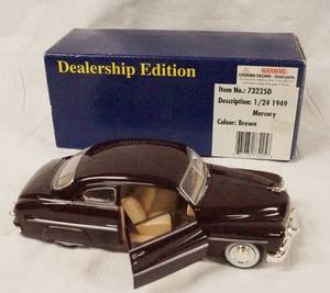 lot 93070 image: Collectible 1949 Brown Mercury - Dealership Edition - Item # 73225D w Original Box