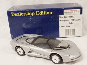 lot 93072 image: Metal Die Cast Replica Corvette - NIB Dealership Edition 124 Scale - WOW