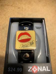 lot 146 image: Lot of 10 Zonal Kiss Me Vampire Cuff Watches