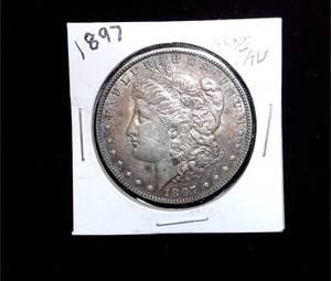 lot 158 image: 1897 Morgan Silver Dollar