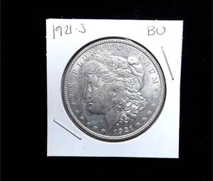 lot 160 image: 1921-S Morgan Silver Dollar