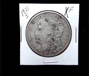 lot 165 image: 1921-S Morgan Silver Dollar