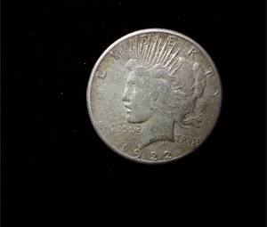 lot 167 image: 1922-S Silver PEACE Dollar Fine