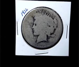 lot 172 image: 1922 Silver Peace Dollar