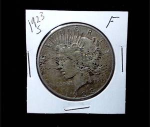 lot 175 image: 1923-S Silver Peace Dollar