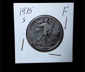 lot 181 image: 1935-S Walking Liberty Half Dollar