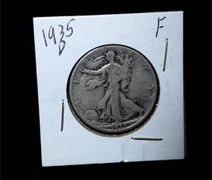 lot 182 image: 1935-D Walking Liberty Half Dollar