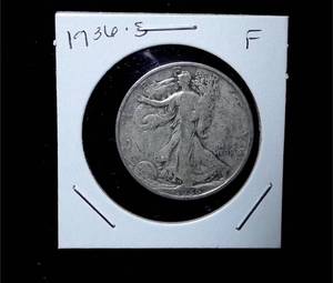 lot 183 image: 1936-S Walking Liberty Half Dollar