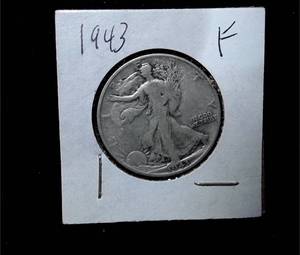lot 192 image: 1943 Walking Liberty Half Dollar