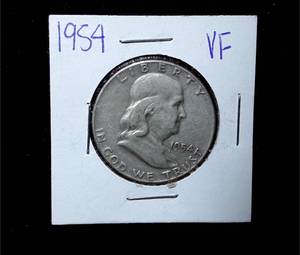 lot 200 image: 1954 Franklin Half Dollar