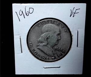 lot 205 image: 1960 Franklin Half Dollar