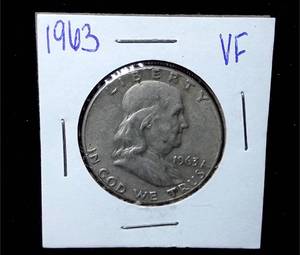 lot 209 image: 1963 Franklin Half Dollar