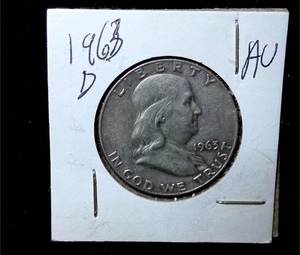 lot 210 image: 1964-D Franklin Half Dollar