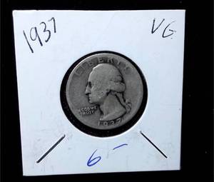 lot 216 image: 1937 Washington Quarter