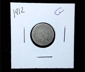 lot 221 image: 1912 Barber Dime