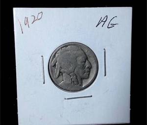 lot 231 image: 1920 Buffalo Nickel