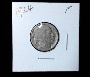 lot 241 image: 1924 Buffalo Nickel
