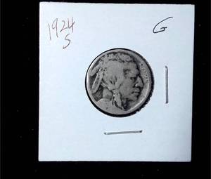 lot 243 image: 1924-S Buffalo Nickel