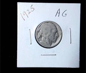 lot 244 image: 1925 Buffalo Nickel