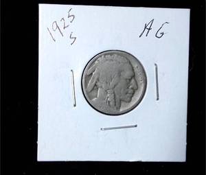 lot 245 image: 1925-S Buffalo Nickel