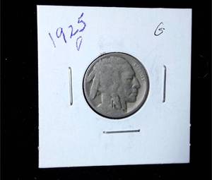 lot 246 image: 1925-D Buffalo Nickel