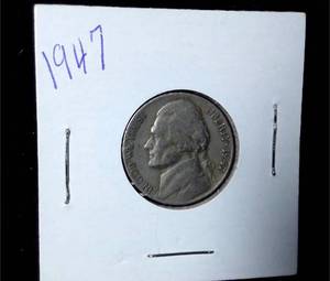 lot 260 image: 1947 Jefferson Nickel