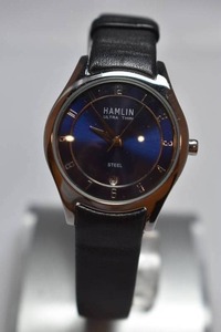 lot 136 image: Womens Stainless Steel Case, Blue Dial, Date Function Wristwatch