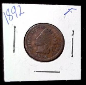 lot 270 image: 1892 Indian Head Penny