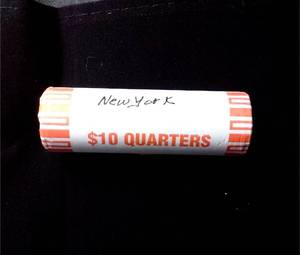 lot 315 image: UNC 2001 $10 NY State Quarters