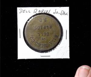 lot 325 image: Dell Rapids, South Dakota $5 Trade Token