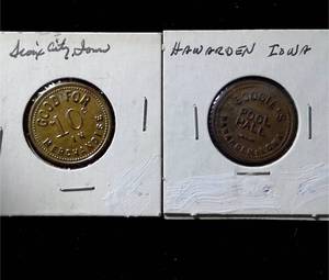 lot 328 image: Sioux City  Haywarden, Iowa 10 cent Trade Tokens