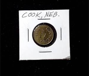lot 330 image: Cook, Nebraska Theatre Admit 2 token