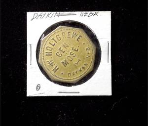 lot 331 image: Daykin, Nebraska $5 trade Token