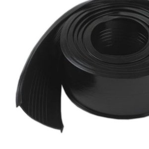 lot 18734 image: M-D Products 08462 Black Garage Door Vinyl Bottom Replacement, 2-12 x 18