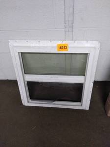 lot 18743 image: vinyl window 24x23 and half as is