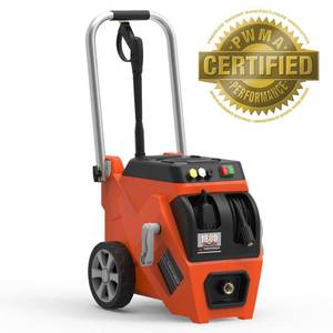 lot 18767 image: YF1800LR Yard Force 1800 PSI Electric Pressure Washer with Live Hose Reel and BONUS Turbo Nozzle
