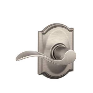 lot 18813 image: Camelot Collection Accent Satin Nickel Hall and Closet Lever