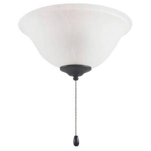 lot 18868 image: Design House 3-Light Oil Rubbed Bronze Ceiling Fan LED Bowl Light Kit