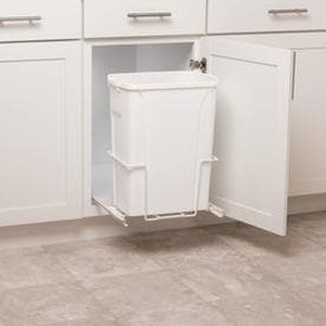 lot 18881 image: Simply Put 35-Quart Plastic Pull Out Trash Can