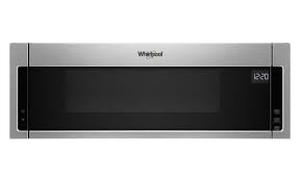 lot 18736 image: whirlpool low profile microwave hood combination stainless steel