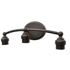 lot 18843 image: style selections 3 way vanity bar fitter bronze finish