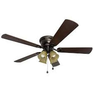 lot 18869 image: Harbor Breeze Centreville 52 Oil Rubbed Bronze Led Ceiling Fan With Light