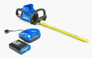 lot 18896 image: kobolt blower hedge trimmer battery and charger 40 max plus tub