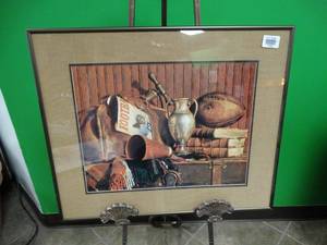 lot 17406 image: Signed Sports Artwork