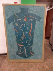 lot 17423 image: Large Abstract Art by G.B. June- Original Artwork- Very Expensive